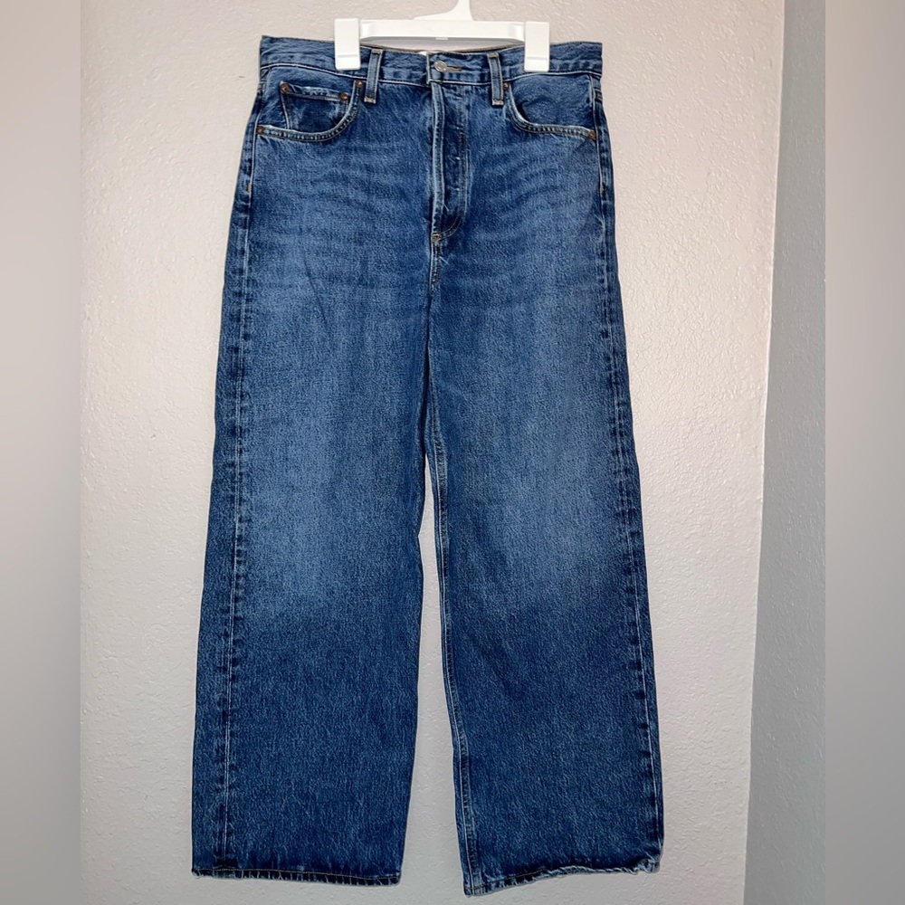 Agolde Women Low Slung Baggy Wide Leg Jeans